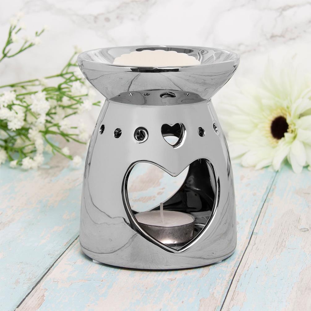 Desire Silver Heart Wax Melt Warmer Extra Image 1